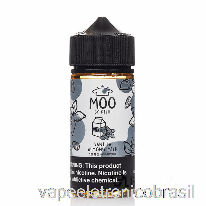 Vape Eletrônico Leite De Amêndoa Baunilha - Moo E-liquids - 100ml 3mg